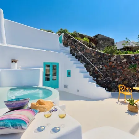 Villa Verde Cave With Private Jacuzzi Vourvoúlos